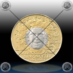 5 EVRO SAN MARINO 2017 "MARCO SIMONCELLI" UNC